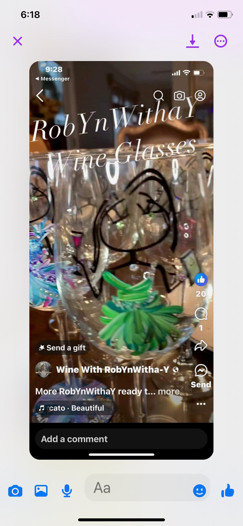 Robyn with a Y Wine Glass