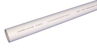 Single PVC Central Vac Pipe (4ft Tube)