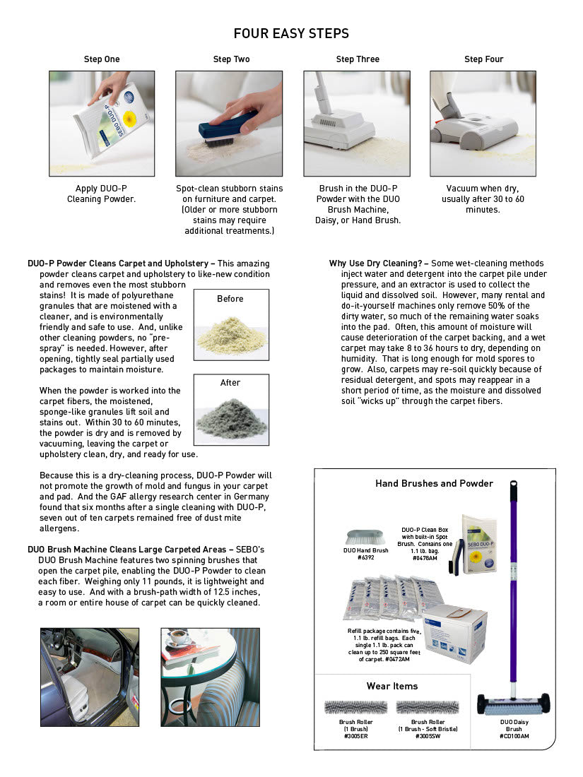 Sebo DUO Brush Machine