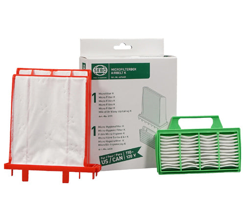 Sebo Airbelt K Filter Set (1 micro filter and 1 exhaust filter)