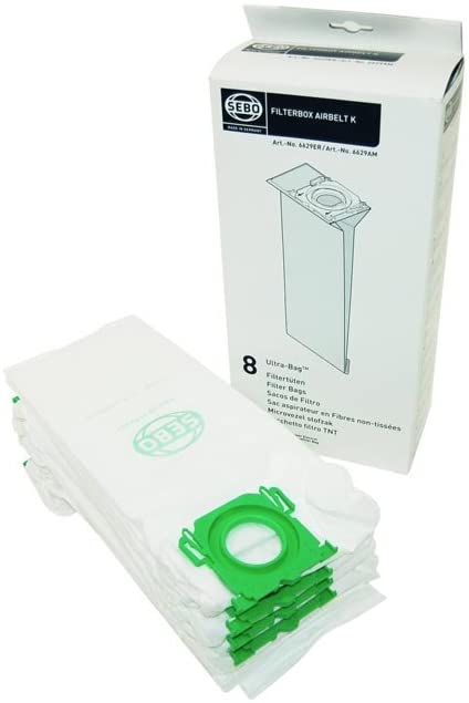 SEBO K Series Filter Bags (8 Pack)