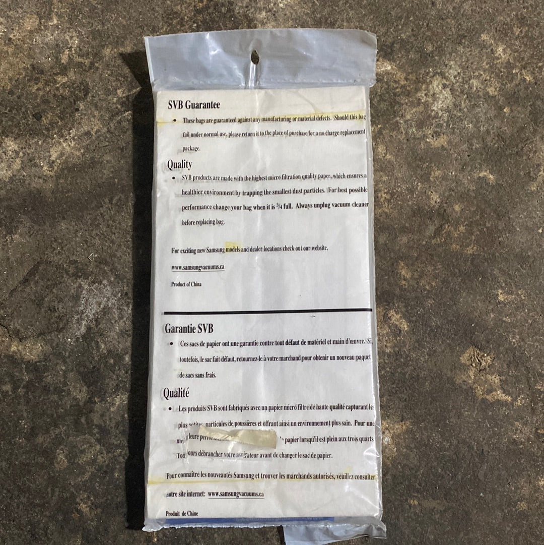 Samsung 5800/5900/6300 5 Pack Paper Bags NLA