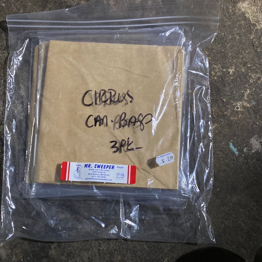 PAPER BAGS-BISSELL,22Q3,ZING CAN,1 PACK FITS CIRRUS VC248 2037500