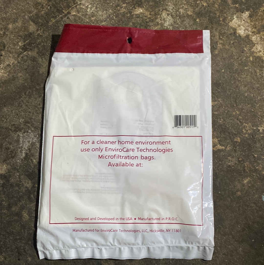 PAPER BAGS-KENMORE,5041,5045,3PK,CANISTER,ENVIRO KENMORE ''H'' BAG 115SW