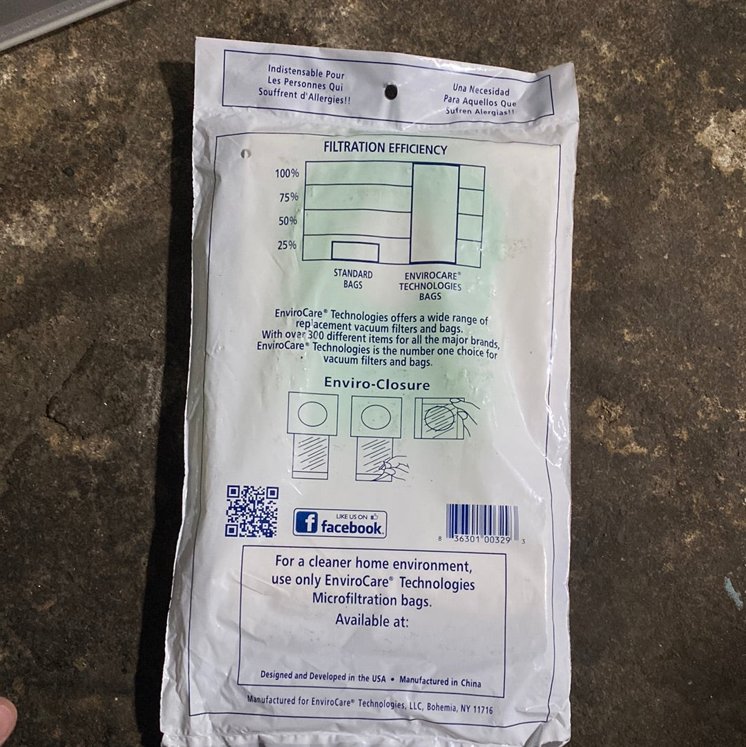 PAPER BAGS-HOOVER,W2,3PK,MICRO,WINDTUNNEL 2,UPT 329
