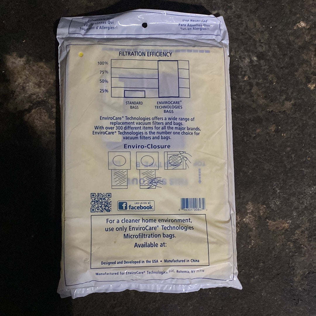 PAPER BAGS-ROYAL,B,3PK,MICRO,ENV,UPRIGHT,REPL 847