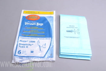 PAPER BAGS-RICCAR,H,6PK,SIMPLICITY,ENVIROCARE ALT ITEM IS FOR CLOTH 811