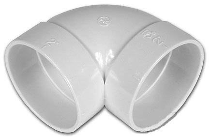 90 Short PVC Vacuum Connector