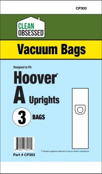 CLEAN OBSESSED HOOVER TYPE A MICRO PAPER BAGS, 3PK CP303