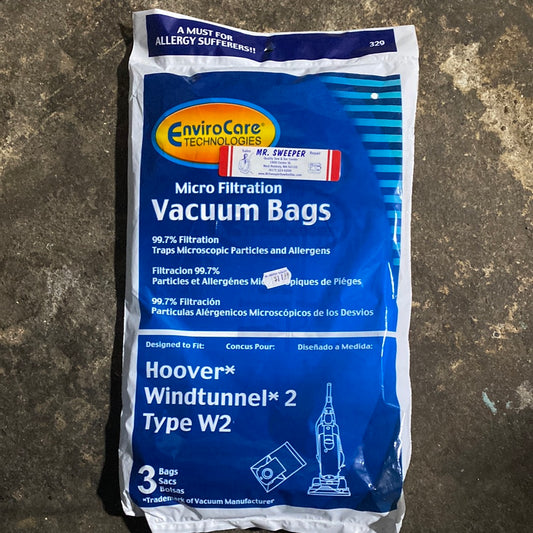 PAPER BAGS-HOOVER,W2,3PK,MICRO,WINDTUNNEL 2,UPT 329